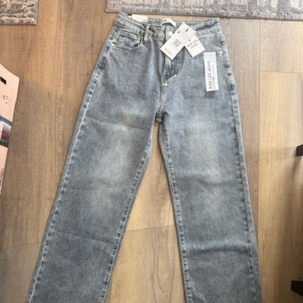 NEW Katch Me Denim Jeans Women Wide Leg Sz. 8
